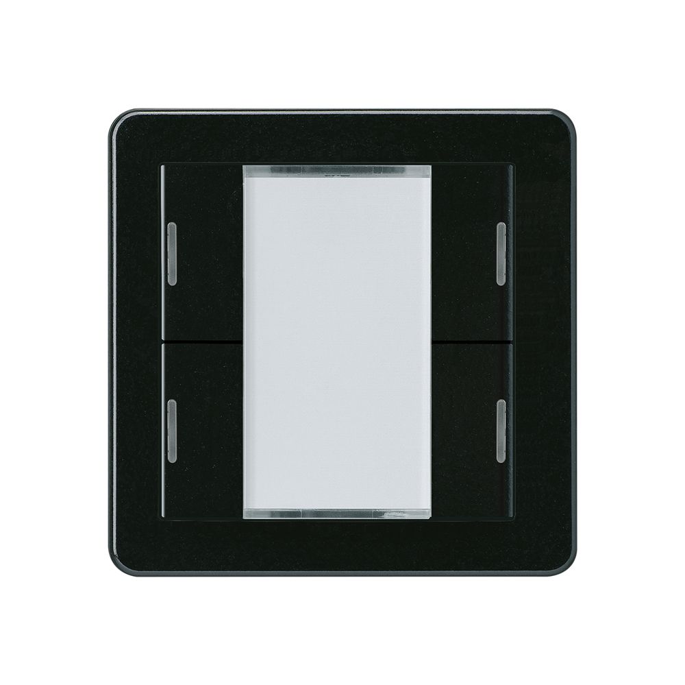 Pulsante Hager basico A KNX quadruplo LED nero