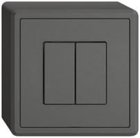 AP-Druckschalter EDIZIO.liv Wiser SNAPFIX® 2 Kanal 2 Tasten WLAN dgu