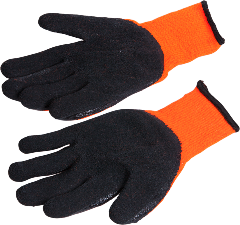 Arbeitshandschuhe orange, Grösse 9