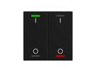 EB-Taster KNX RGBW MDT BE-TAL60T216.B1 2T/4B Temp.schwarz matt "I/O"