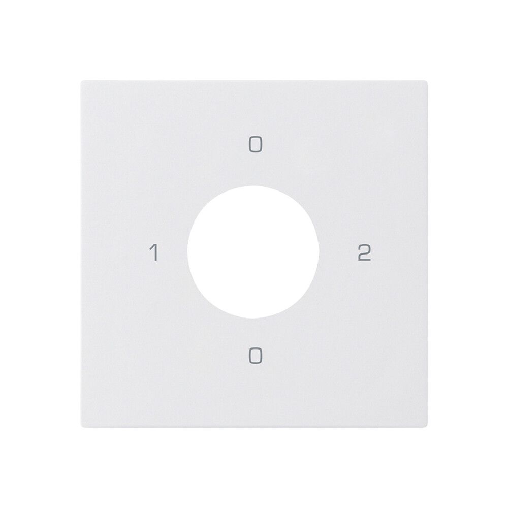 Kit frontale per interruttore a chiave S2 60×60mm kallysto 0-1-0-2 bianco