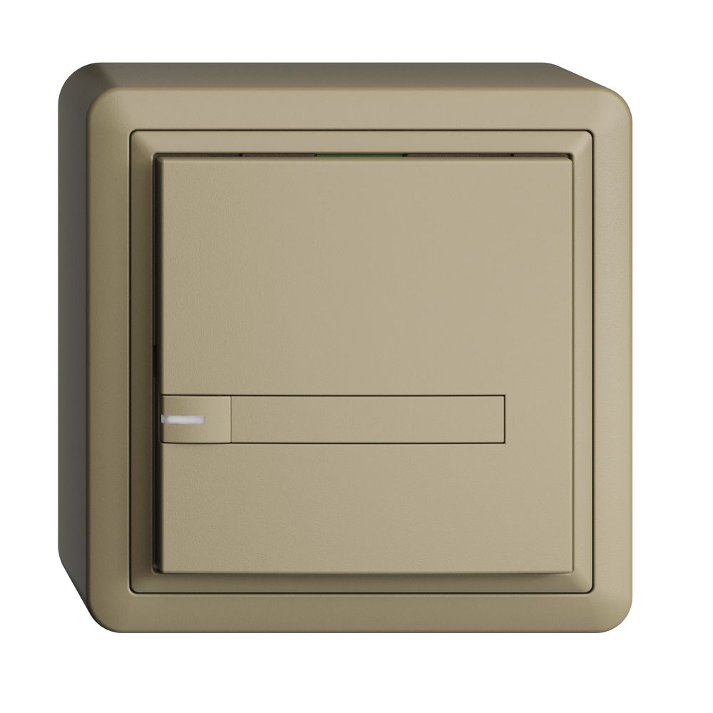 AP-KNX-Taster RGB EDUE, 250mW, m.RGB-LED, m.Papier., 1×Taste, 1×Tastenb., sa