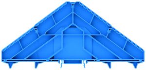 Bezeichnungsträger Weidmüller BZT PRV16 P-Reihe TS35×7.5 blau