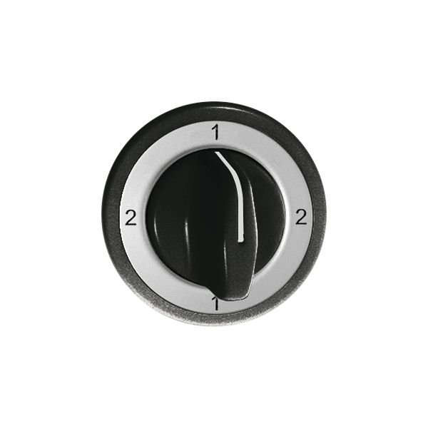 Frontset Feller 2-1-2-1 schwarz für Drehschalter