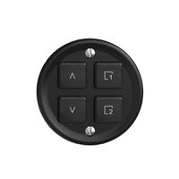 Abdeckset zu Storenschalter 1K Szene/4T Sdue Wiser schwarz