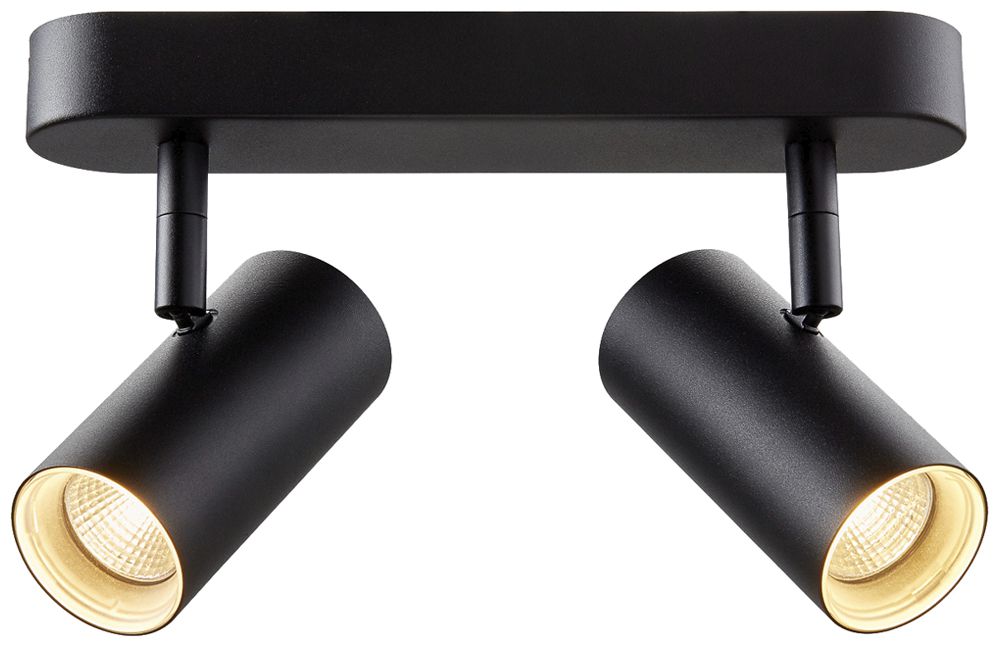 Spot LED SLV NOBLO 12W 1450lm 927 REG 240×105×127mm nero 2×Spot