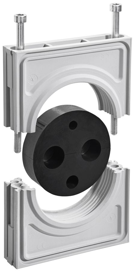 Flansch Hager HAK 102×135×28mm Kunststoff 8…32mm