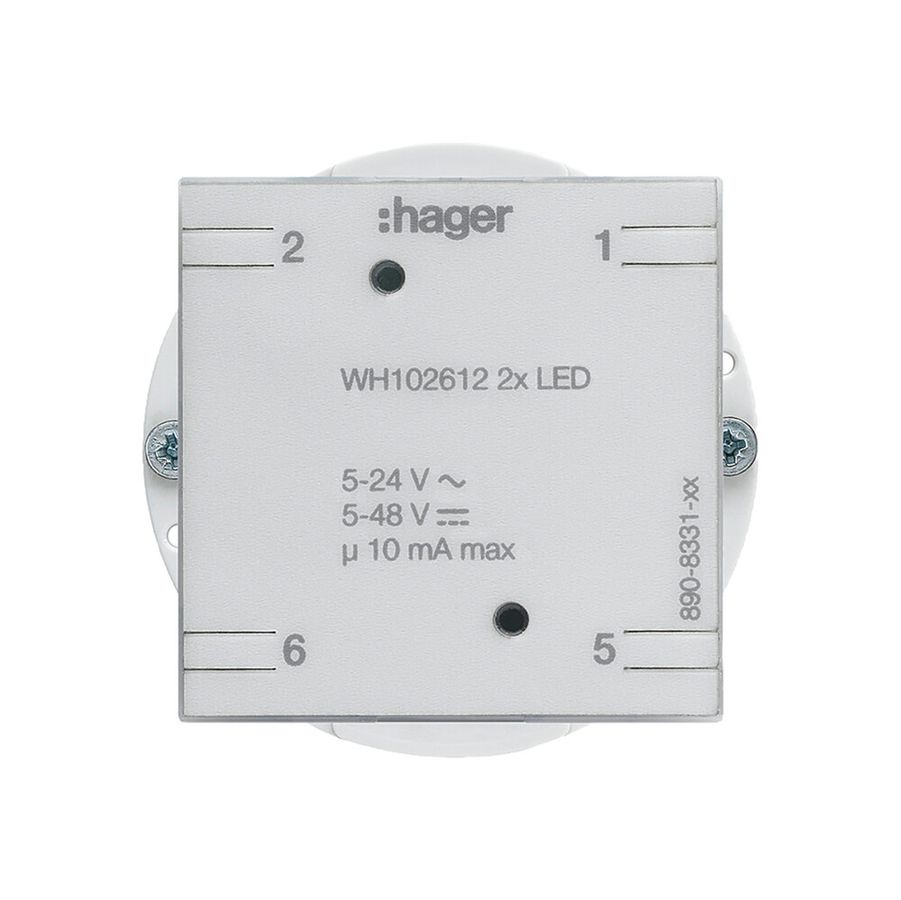 Einsatz zu Universaltaster 2× Hager mit LED Bauart E