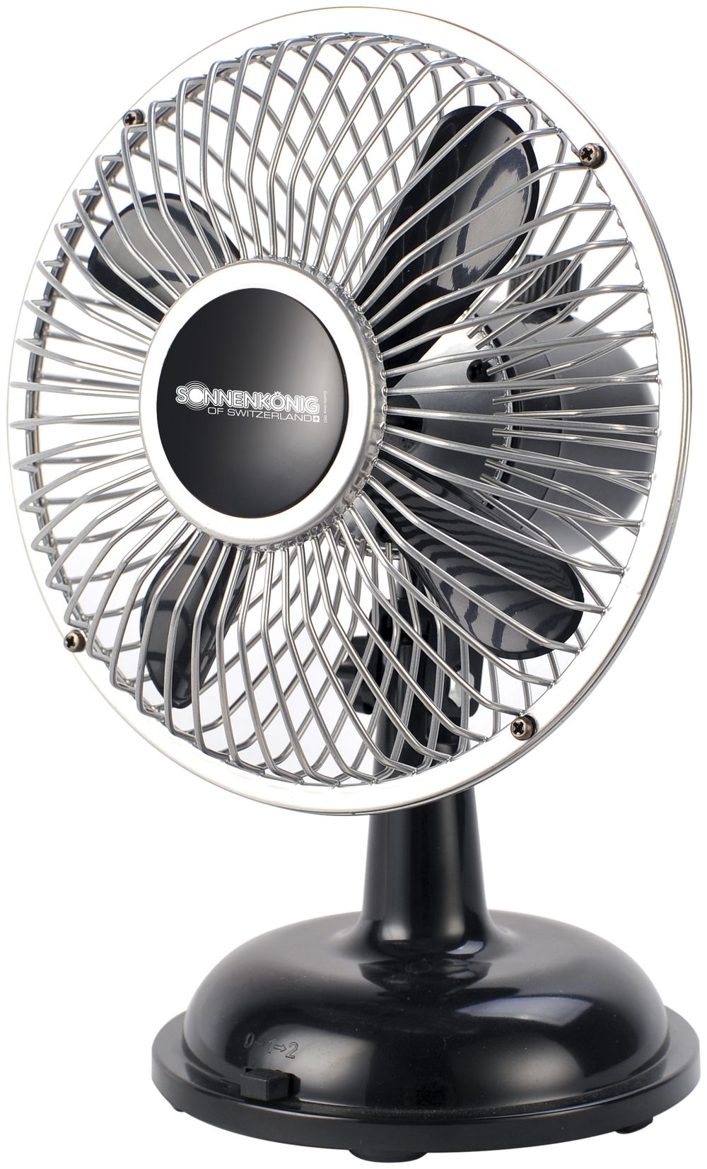 Tischventilator Retro Fan, 2.5W USB 380g 50m³/h 15×19.5×13cm schwarz