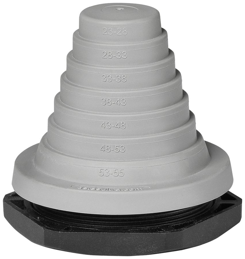 Kabeleinführungstülle Schurter HAK-Z-ST55-SE 83×83×1mm Gummi Membran