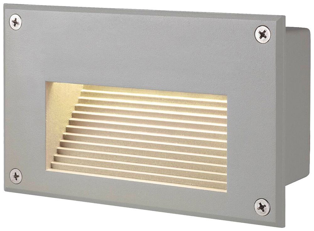 Applique LED INC SLV BRICK DOWNUNDER, 3.6W 30lm 3000K IP54 gris argenté