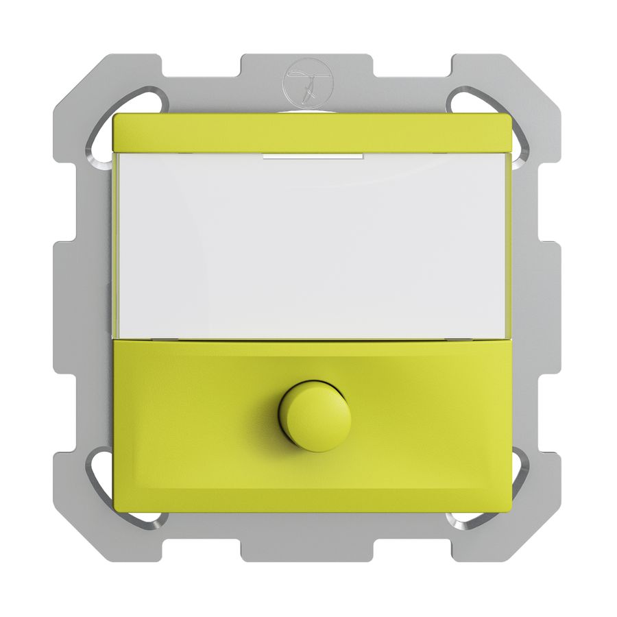 Poussoir ENC avec porte-étiquette EDIZIOdue lemon