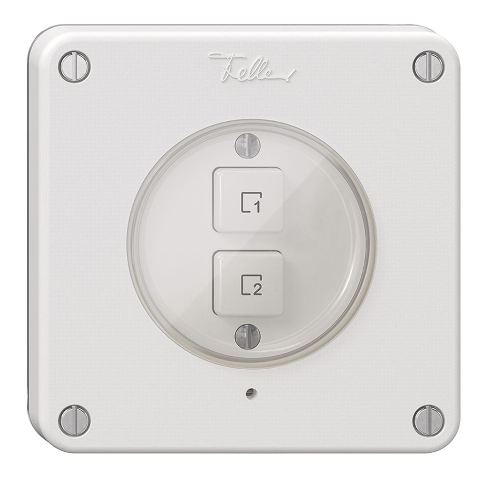 Szenentaster 2 Szenen vertikal/2T NEVO Wiser N.CO weiss