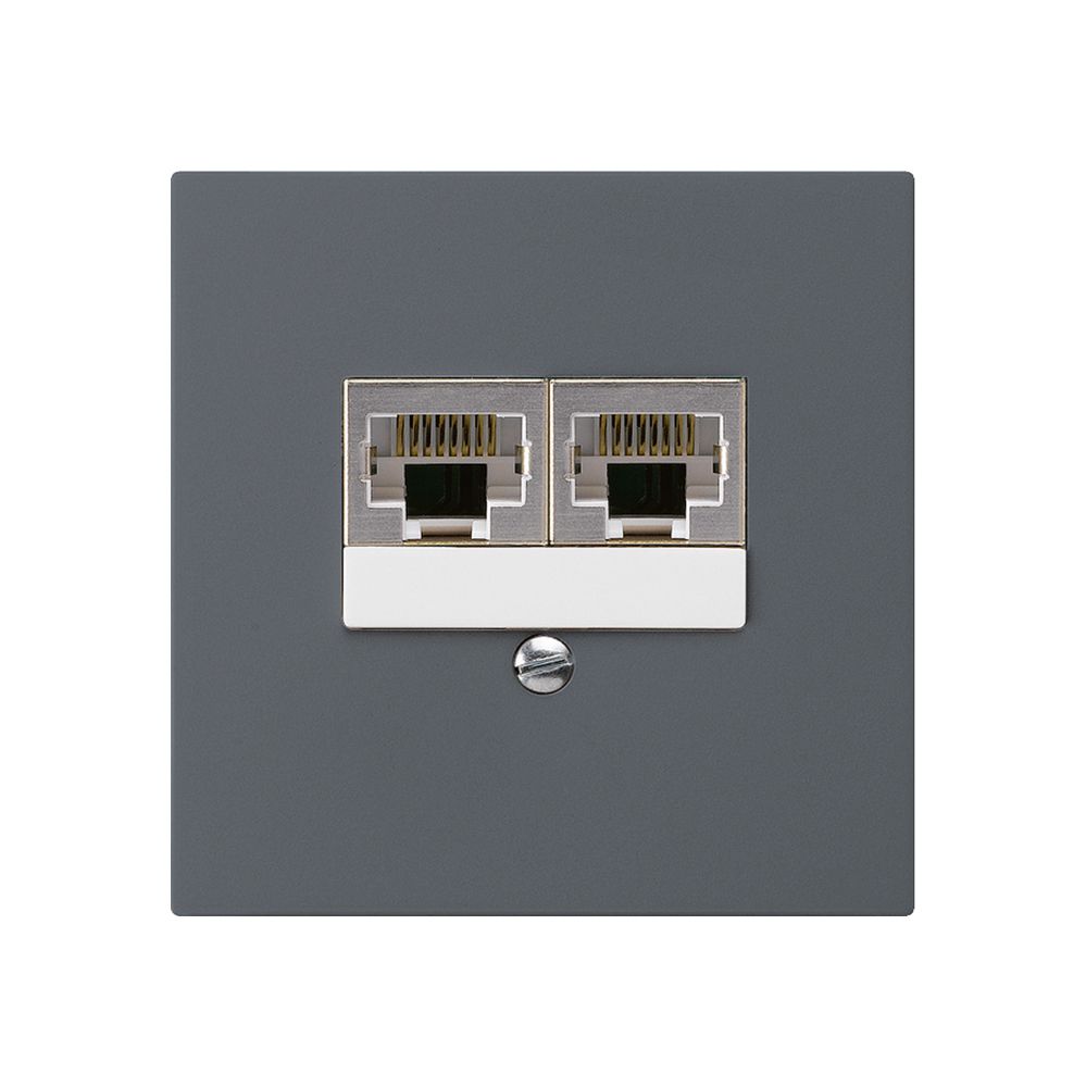 UP-Dose kallysto 2×RJ45s getrennt anthrazit