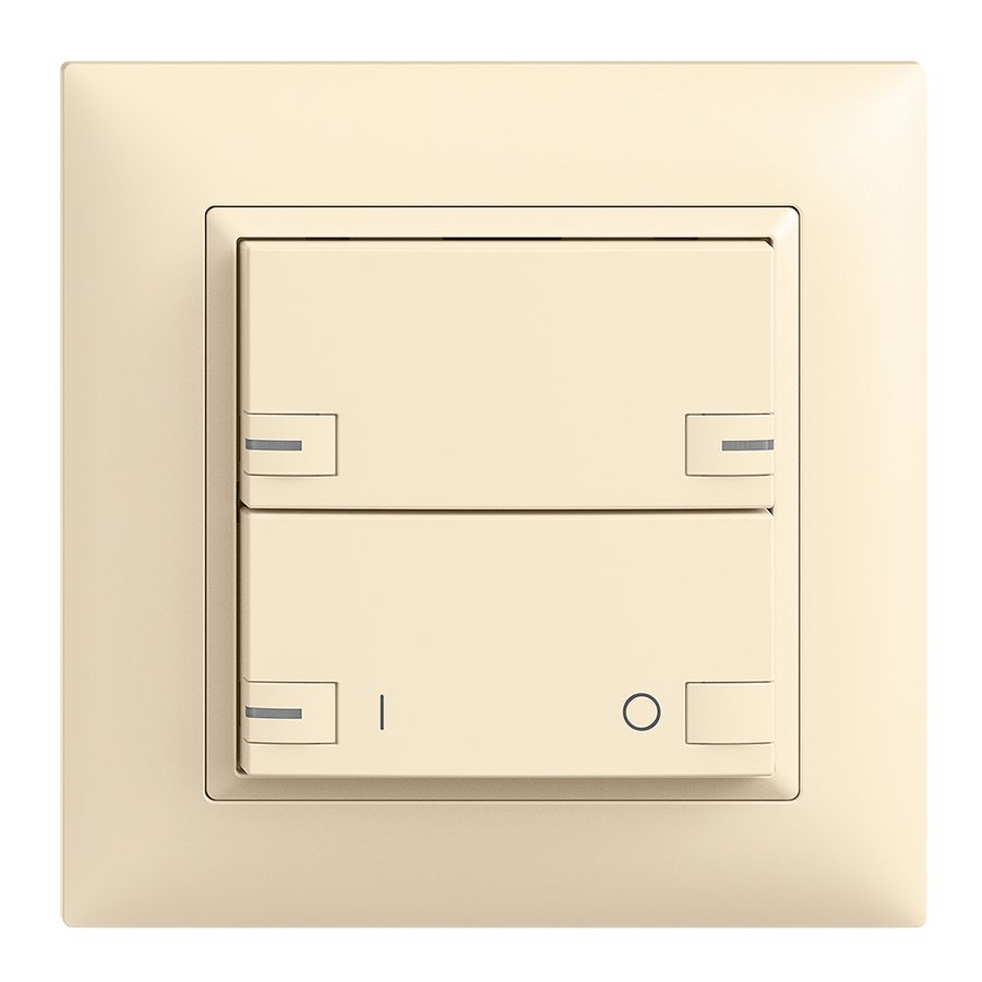 Set frontale INC EDIZIOdue zepAIR ON/OFF 1C senza desig.c.LED vanille