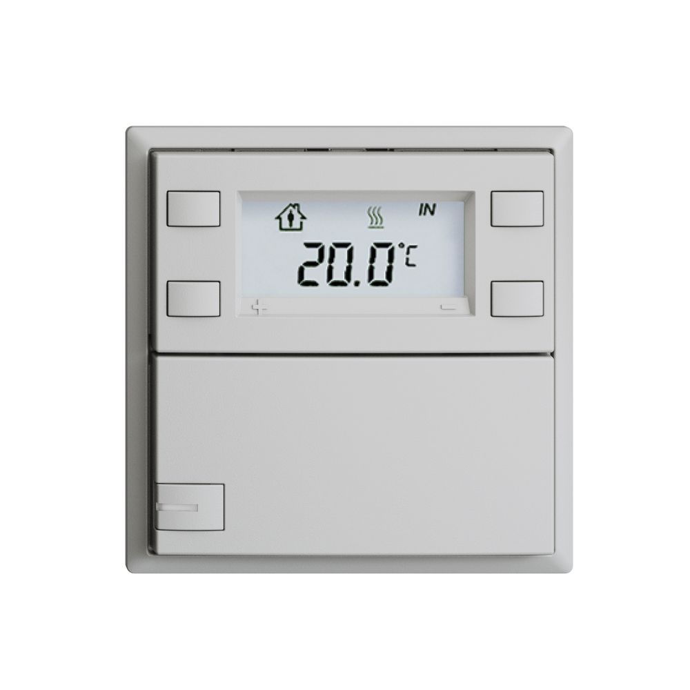 Poussoir RTH ENC KNX 1× EDIZIOdue F gris clair, avec LED RGB