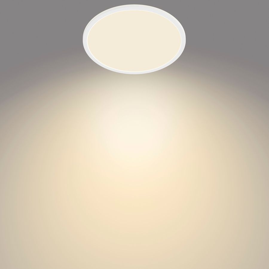LED-Deckenleuchte Philips SceneSwitch 18W 1500lm 2700K IP44 DIM Ø300mm weiss