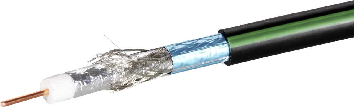 Koaxialkabel HF-75 1.63/7.2 10,3mm, 11.9db/862MHz