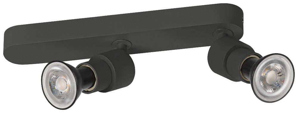 Spot SLV PURI 2.0 Basic CW GU10 2×6W REG 258×42×96mm nero