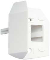 Socle pour angle extérieur pour luminaire automatique blanc