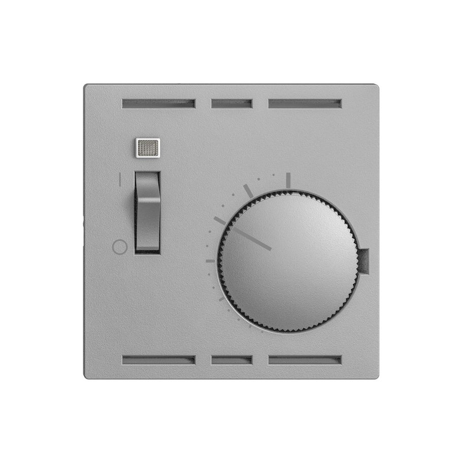 Termostato ambiente INC EDIZIOdue silver, con interrutore
