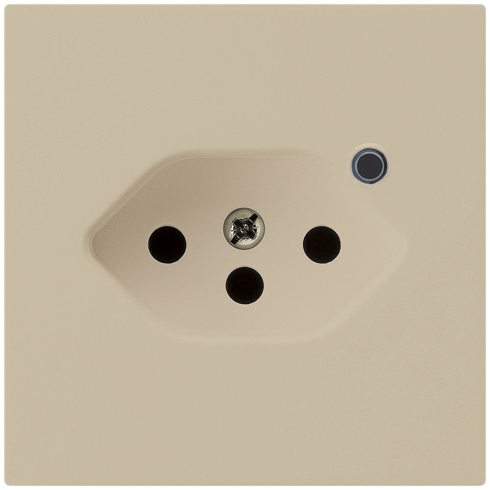 Steckdose Hager kallysto 1×T13 beleuchtet A beige