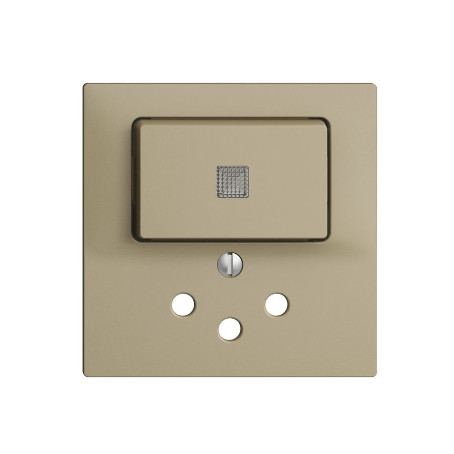 Kit frontale EDIZIOdue sand 60×60mm T12 con lente, prot.bamb.