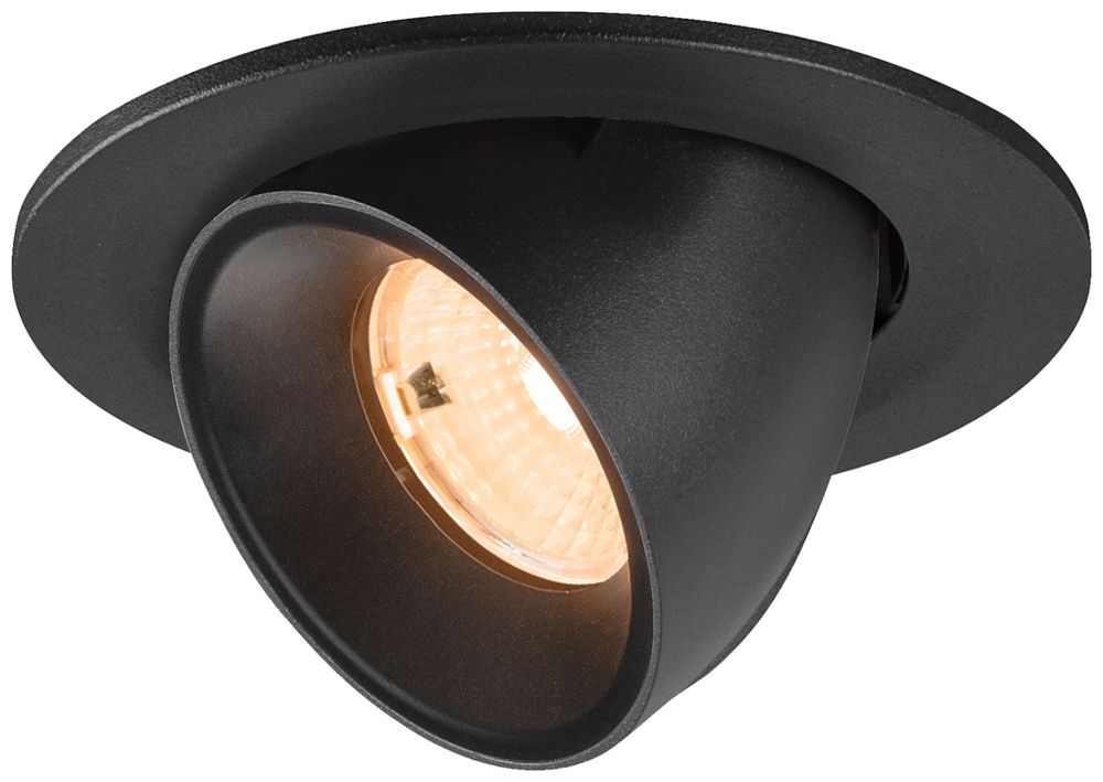 LED-Downlight SLV NUMINOS GIMBLE S 6.7W 1000lm 2700K WB DALI Ø100×70 schwarz