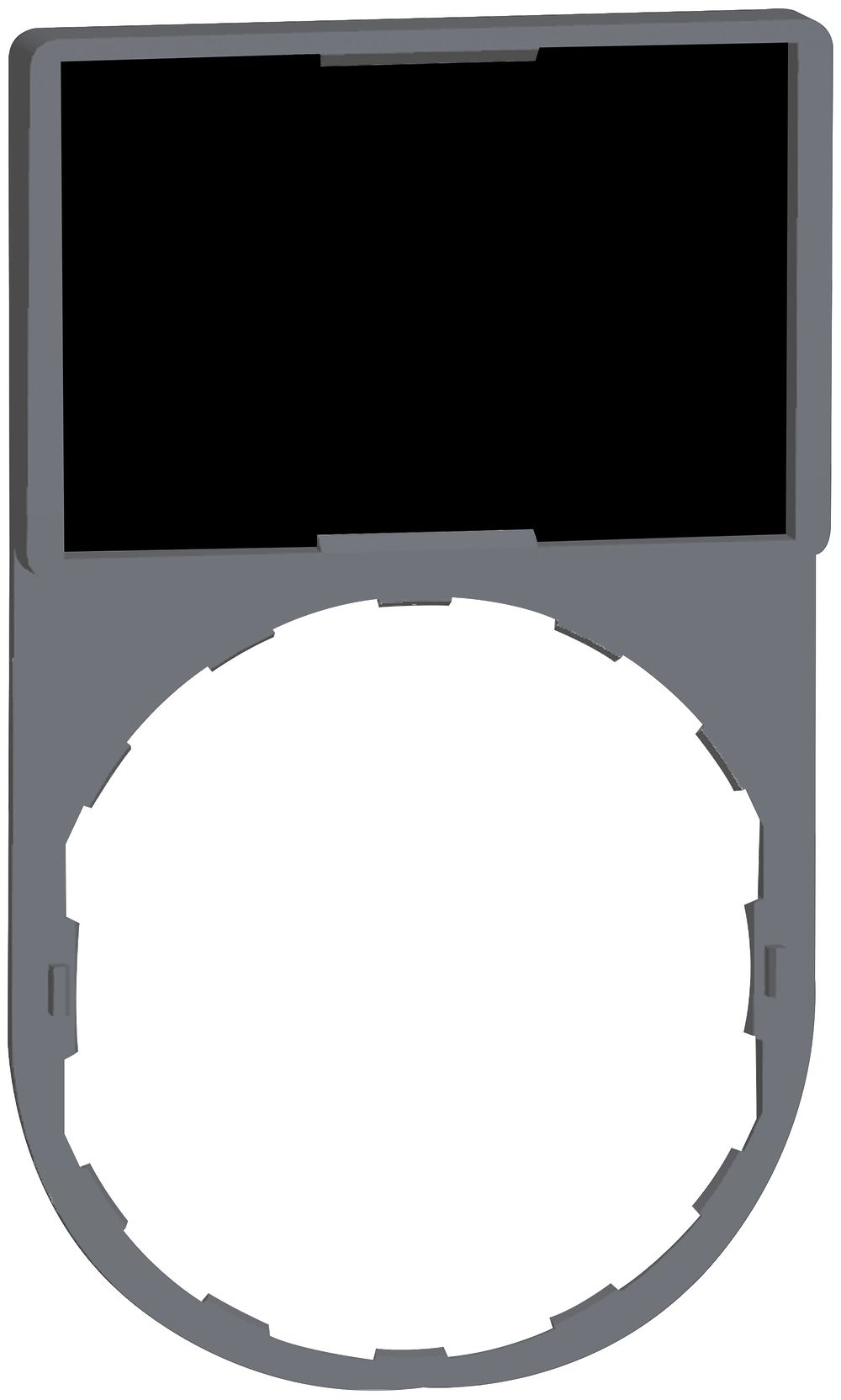 Schildträger Schneider Electric 30×50mm schwarz O. rot