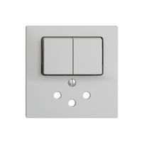 Frontset EDIZIOdue hellgrau 60×60mm T12