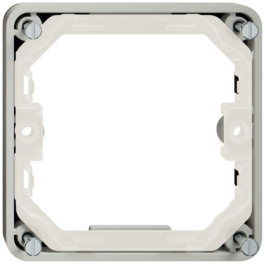 Aufsatzrahmen Feller NEVO SNAPFIX® 87×87×8.5mm grau