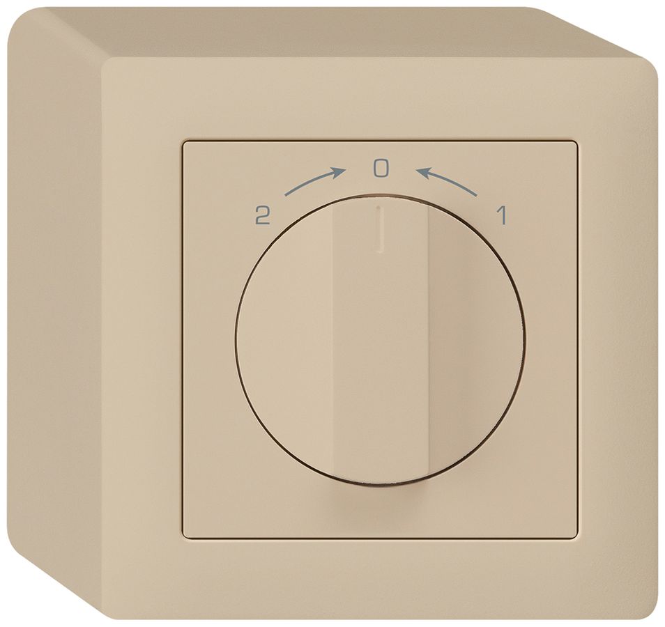 AP-Schwenktaster 1->0<-2 beige kallysto mit Drehgriff