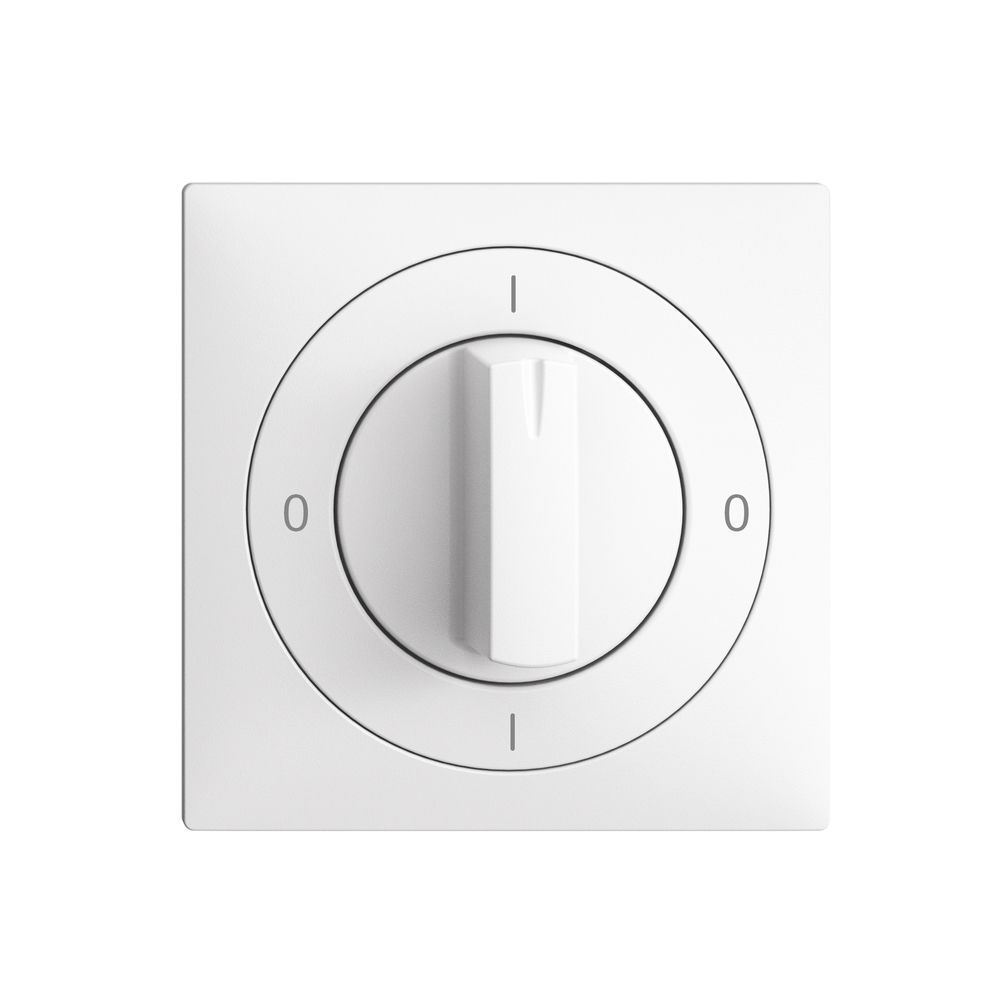 Drehschalter EDIZIOdue 0/1L weiss, mit Drehgriff