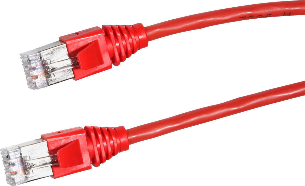 Patchkabel  S/UTP 2RJ45 1m rot halogenfrei