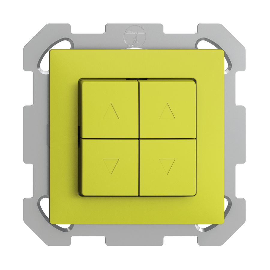 UP-Storenschalter EDIZIOdue FM lemon 2-Kanäle