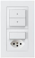 UP-Kombination kallysto.pro Gr.I-I vertikal Storenschalter+Kombi S3/Typ 13 weiss