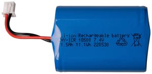 Ersatzakku DOTLUX für LED-Leuchten FLASHwall/FLASHground, 7.4V DC 1500mAh Li-Ion