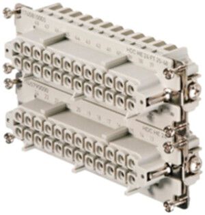 Buchseneinsatz Weidmüller HDC HE 25-48 500V 16A 24L Zugfederanschluss Gr.8