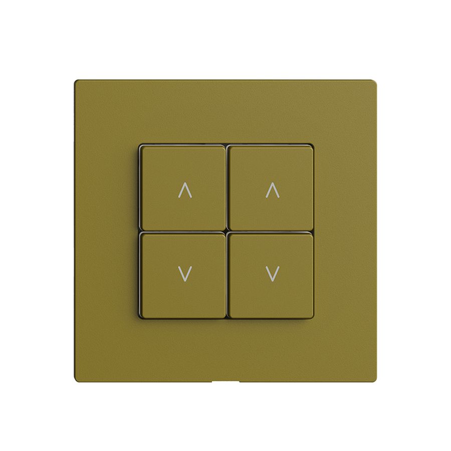 Interruttore tapparelle 2K/4T Edue Wiser olive