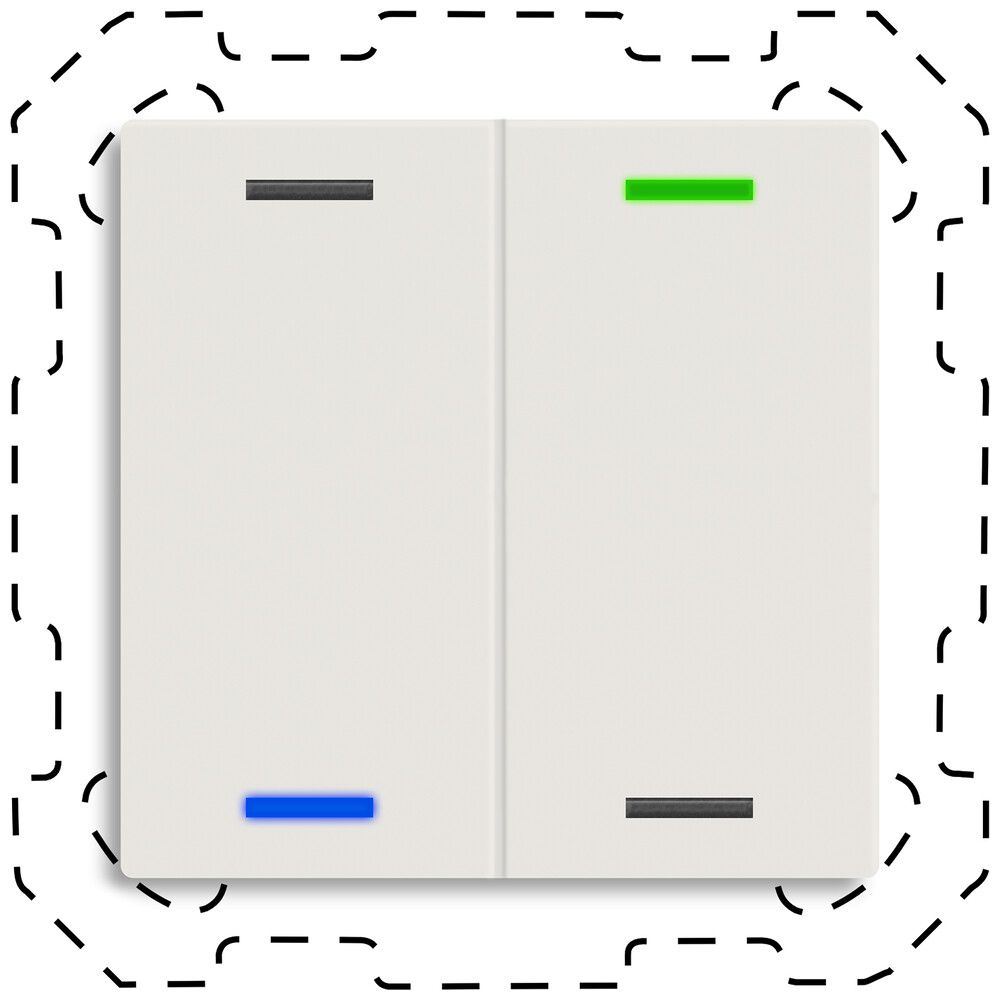 Poussoir KNX RGBW INC MDT TAL-60T2011.02S temp 2t/4a blanc mat "neutre"