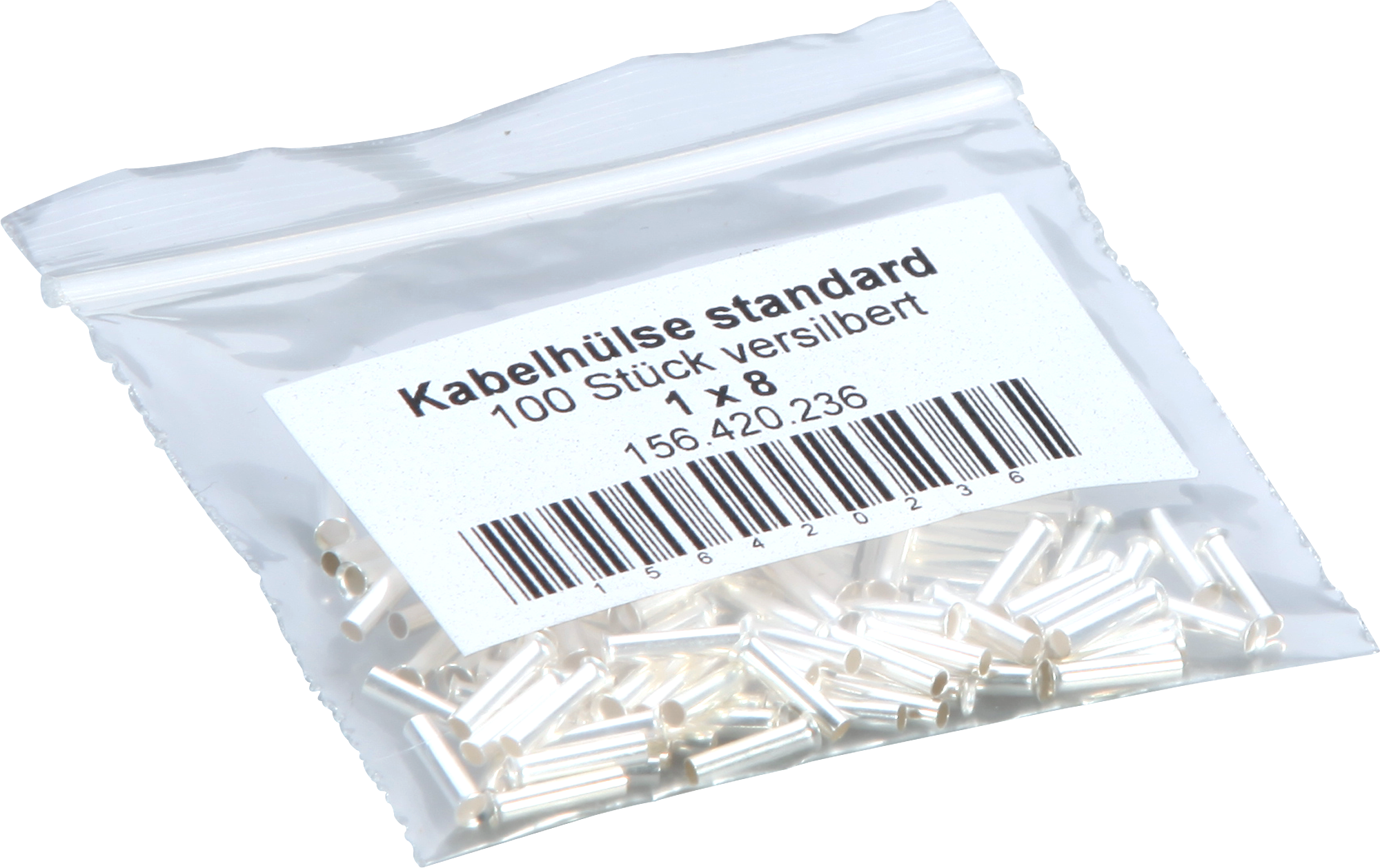 Embout d.câble Standard 1mm²/8mm ltn-Ag