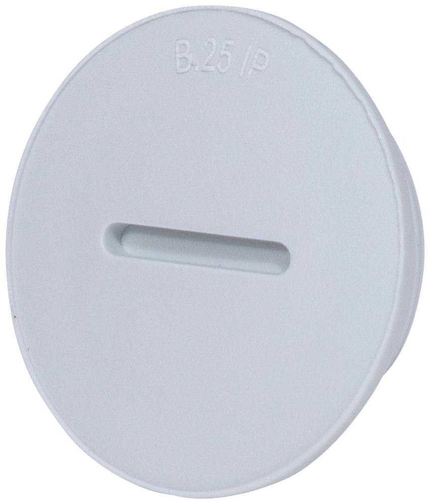 Stopfen mit Rand PS M63 hellgrau