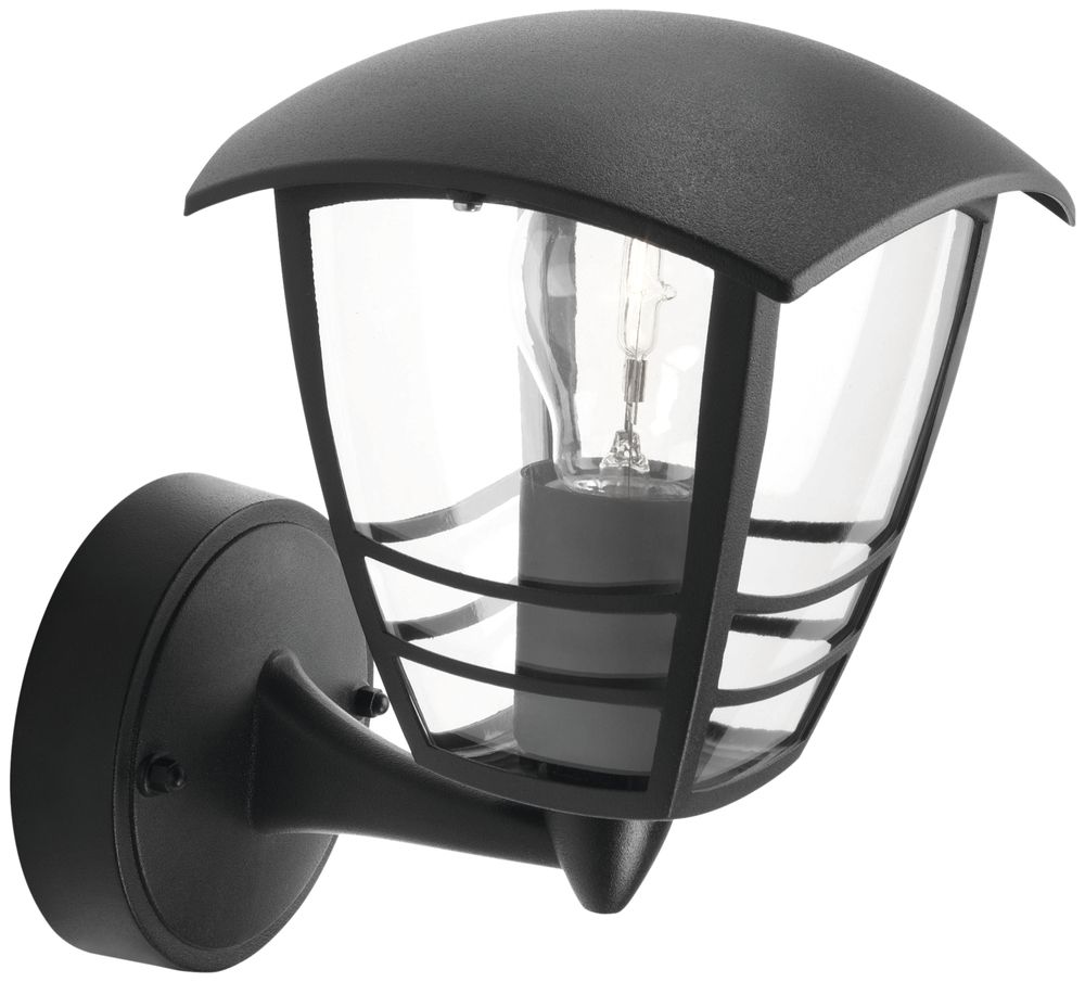 Applique à bras Creek en haut 60W E27 IP44 noir