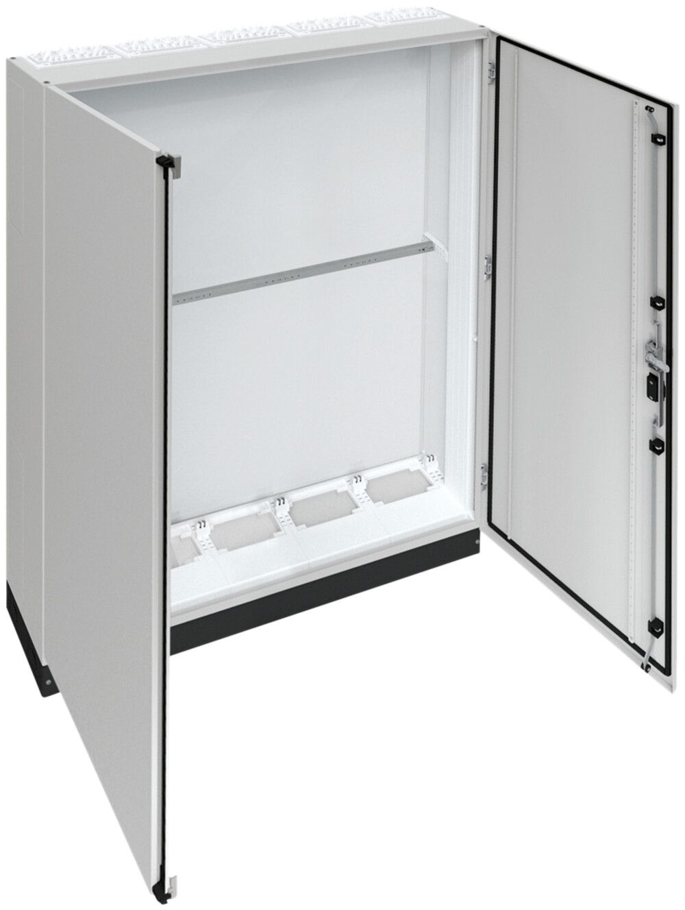 Armoire Hager univers CP II 1700×1300×275mm avec socle 100mm IP55