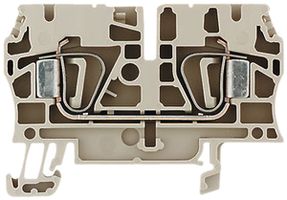 Borne de passage Weidmüller ZDU 4 connexion à ressort 4mm² TS35 beige