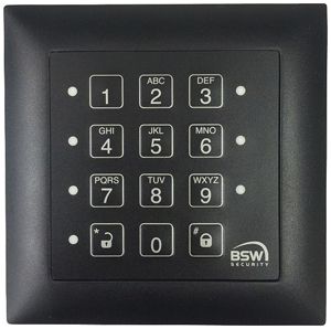 UP-Codetastatur BSW CTL14-12, mit Leser proX (EM4102/01) 12…24VDC schwarz