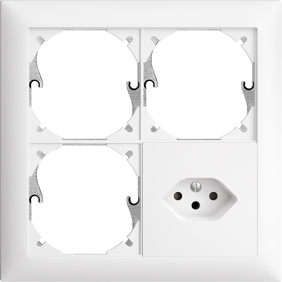 UP-Kombination Edue 2x2, Leer + Leer + Leer + T13 ws