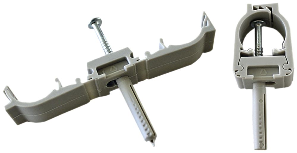 Collare MSCPS22 per TA/THD M20 grigio con tassello a chiodo