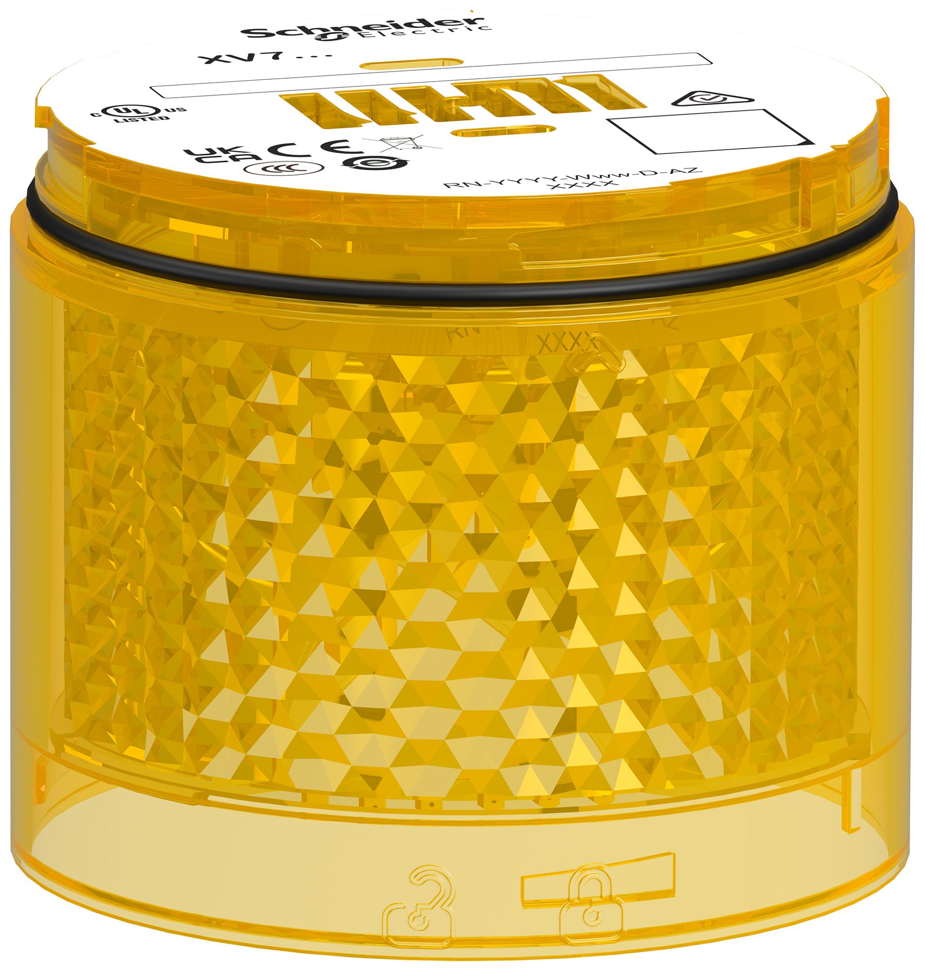 Elemento luminoso LED Harmony 24VAC/DC giallo luce fissa