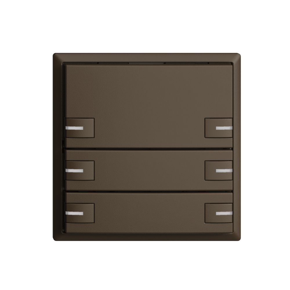 UP-Universaltaster 6×1T EDIZIOdue coffee mit LED